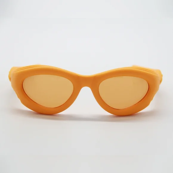 NEW BV1162S 004 BOTTEGA VENETA ORANGE UNISEX  SUNGLASSES - Picture 4 of 13